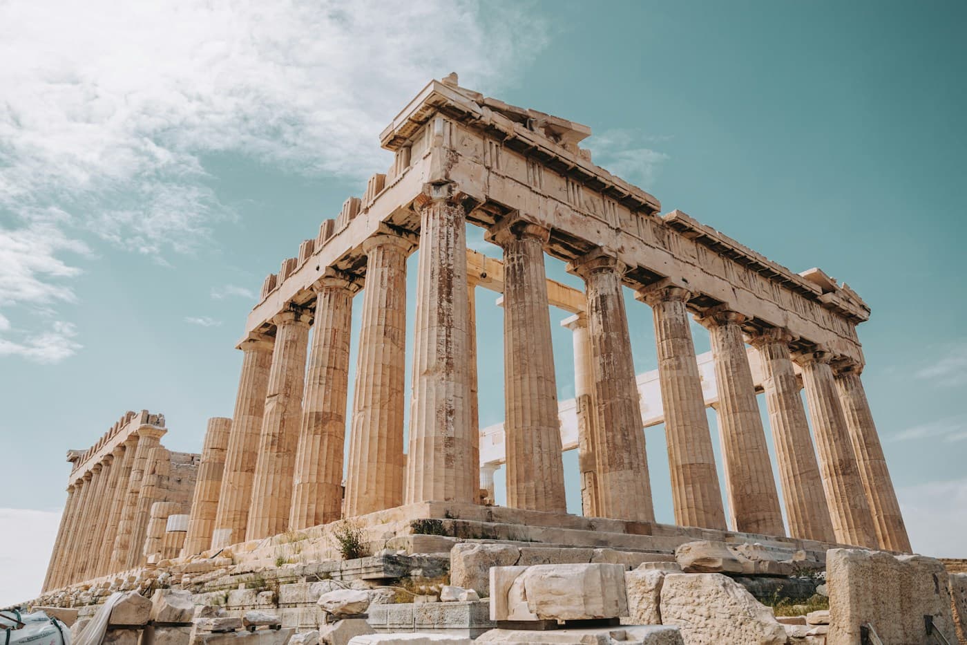The Parthenon above Athens