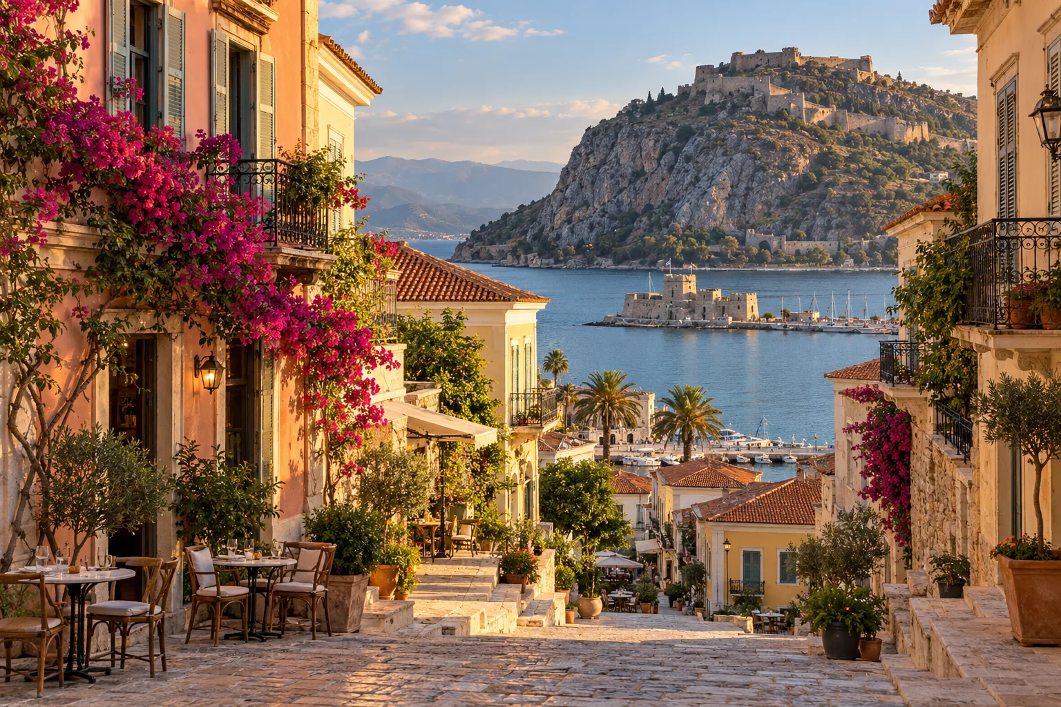 Nafplio harbour on an Asteria journey
